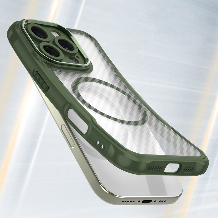 Leading Series MagSafe Silicone Case for iPhone 16 Pro Max - Green