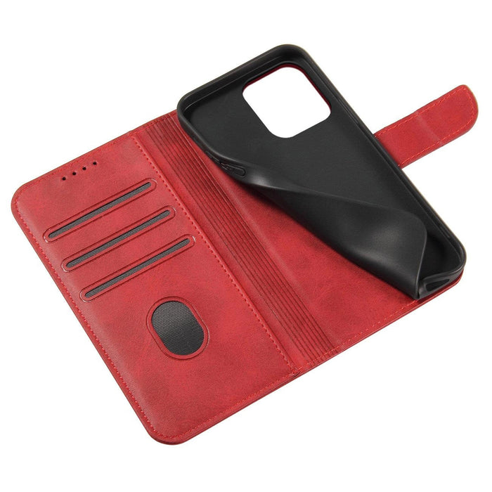 Magnet Case with Flip for Samsung Galaxy S25 - Red