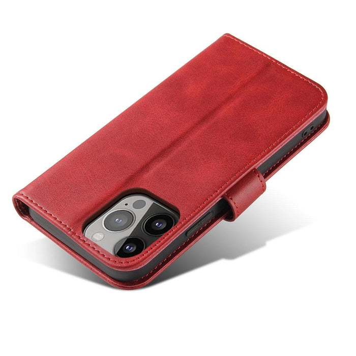 Magnet Case with Flip for Samsung Galaxy S25 - Red