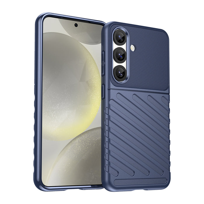 Thunder Case Samsung Galaxy S25 Silicone Armored Case - Blue