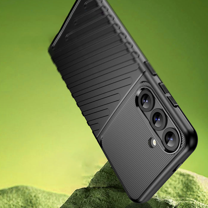 Thunder Case for Samsung Galaxy S25+ Silicone Armored Cover - Black