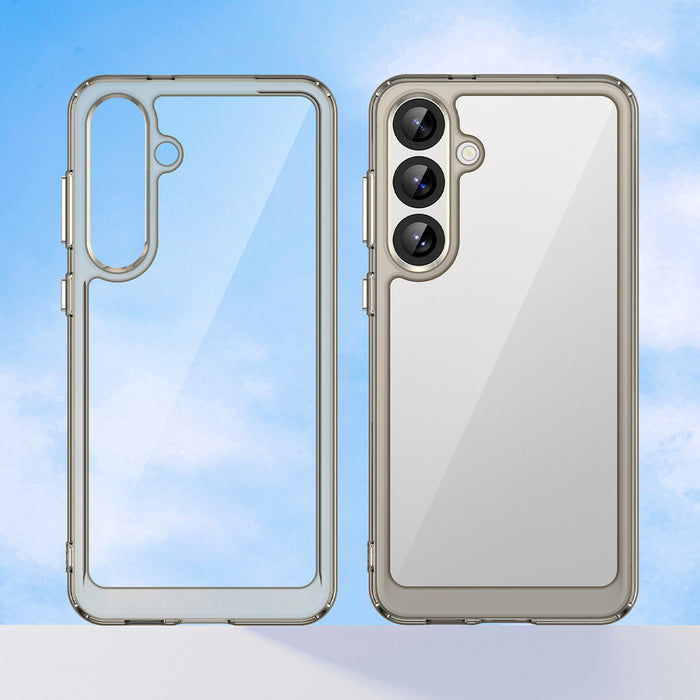 Outer Space Case with Gel Frame for Samsung Galaxy S25+ - Clear Black