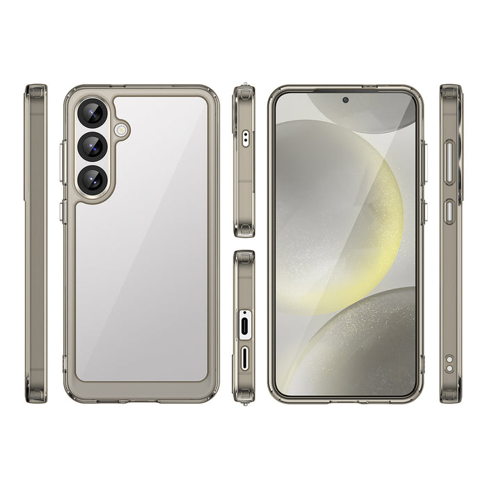 Outer Space Case with Gel Frame for Samsung Galaxy S25+ - Clear Black