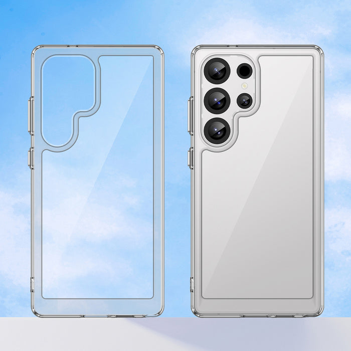 Outer Space Case Silicone Case with Gel Frame for Samsung Galaxy S25 Ultra - Transparent