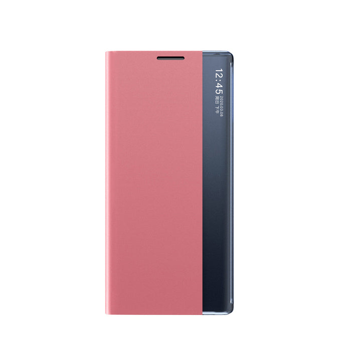 New Sleep Case for Samsung Galaxy S24 FE cover with flap and stand - pink