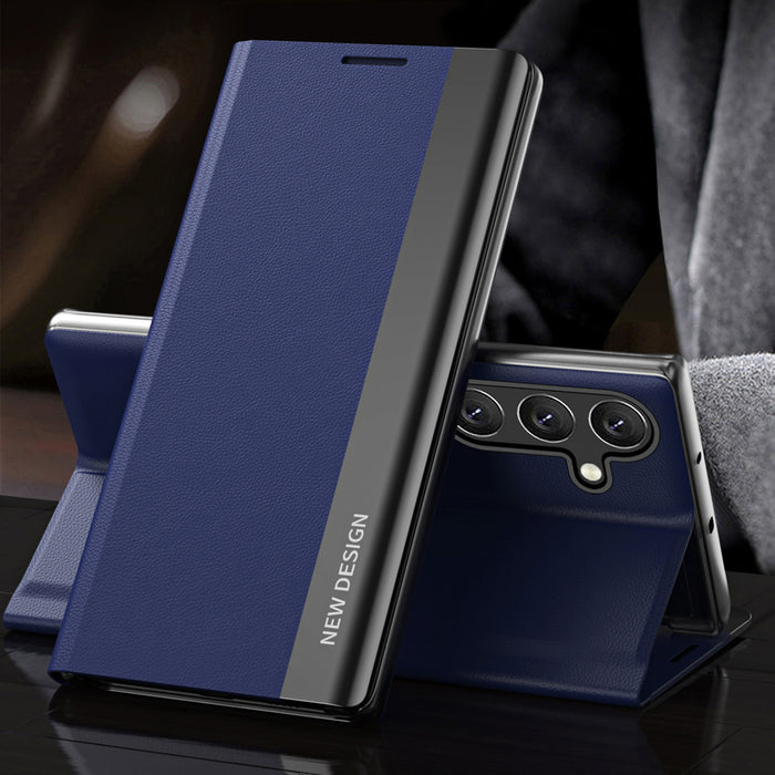 Sleep Case Pro Samsung Galaxy S24 FE Case with Flip and Stand - Blue