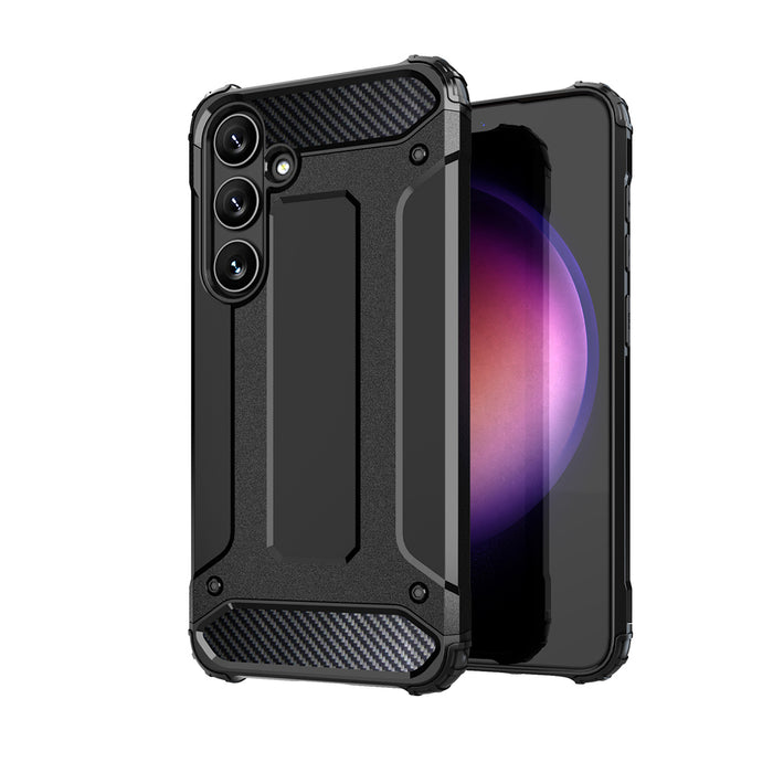 Hybrid Armor Case for Samsung Galaxy S24 FE Armored Hybrid Case - Black