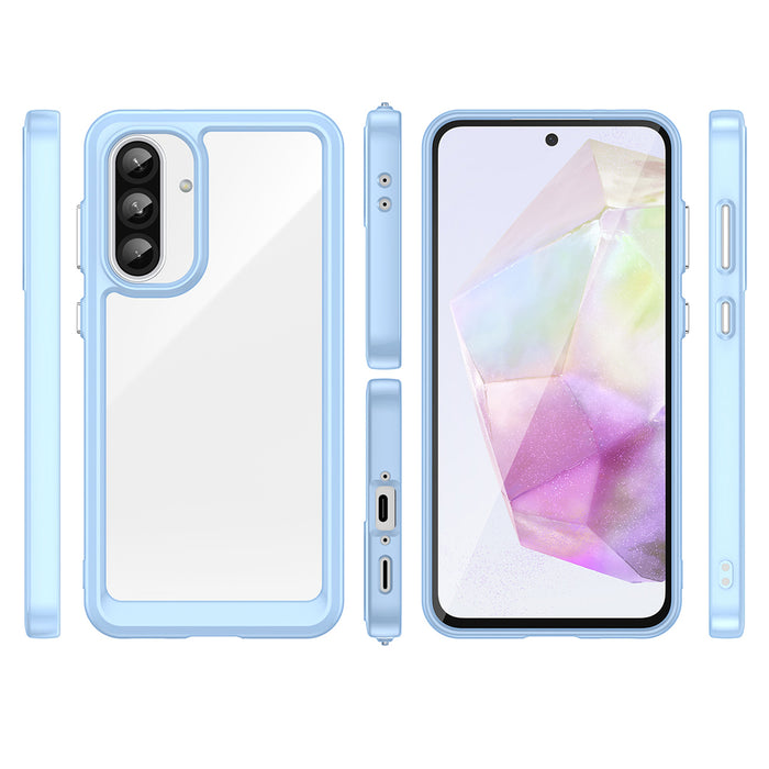 Outer Space Case for Samsung Galaxy A56 Cover with Flexible Frame - Blue