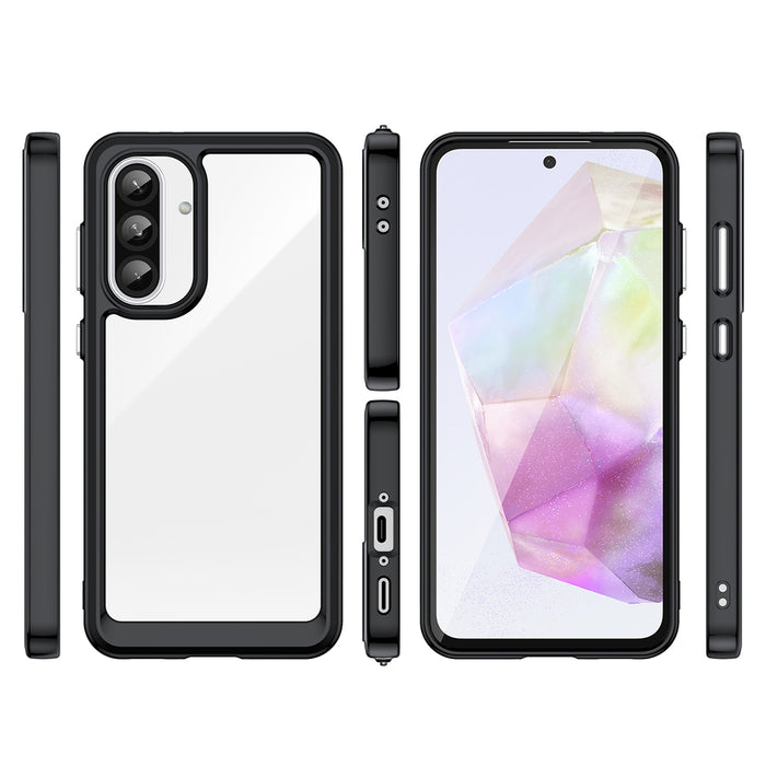 Outer Space Case for Samsung Galaxy A26 Cover with Flexible Frame - Black