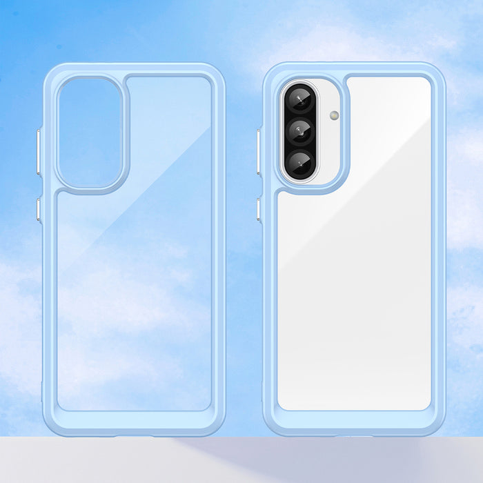 Outer Space Case for Samsung Galaxy A26 Cover with Flexible Frame - Blue