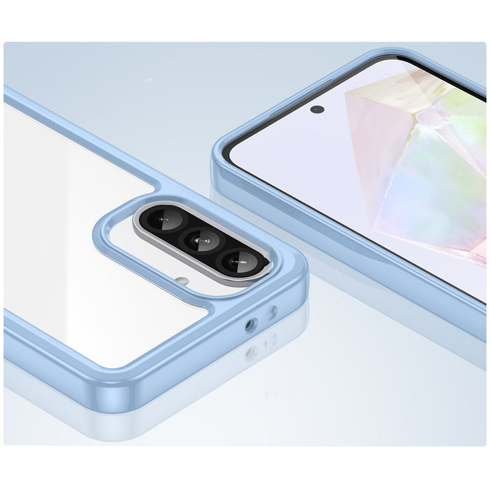 Outer Space Case for Samsung Galaxy A26 Cover with Flexible Frame - Blue