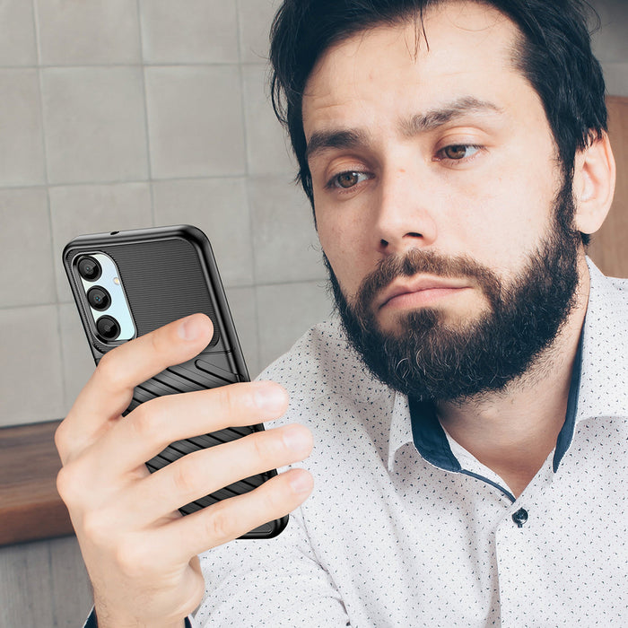 Thunder Case for Samsung Galaxy A26 Silicone Armored Cover - Black