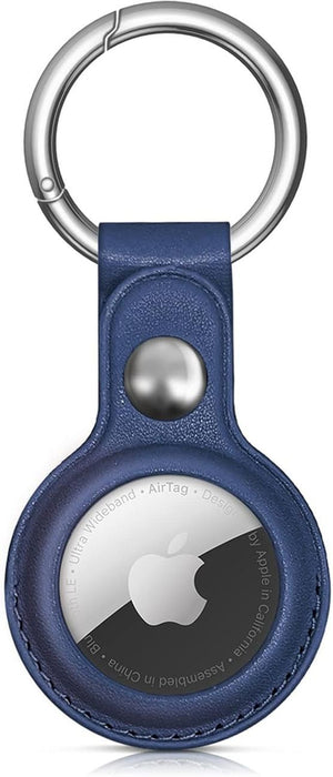 Apple AirTag PU Leather Case - Blue