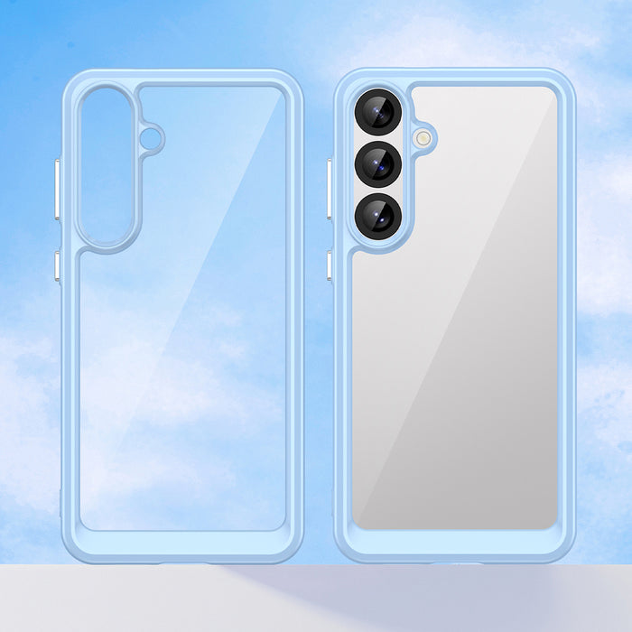 Outer Space Case for Samsung Galaxy A36 Cover with Flexible Frame - Blue