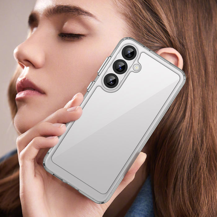 Outer Space Case for Samsung Galaxy A36 Cover with Flexible Frame - Transparent