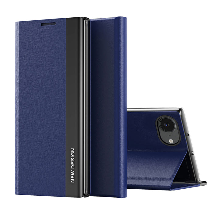 Sleep Case Pro for iPhone 16e / 17e with flap and stand - blue