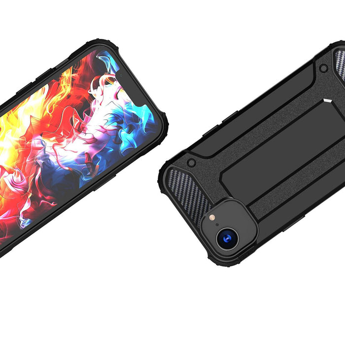 Hybrid Armor case for iPhone 16e / 17e - black