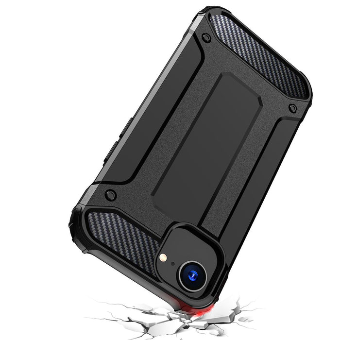 Hybrid Armor case for iPhone 16e / 17e - black