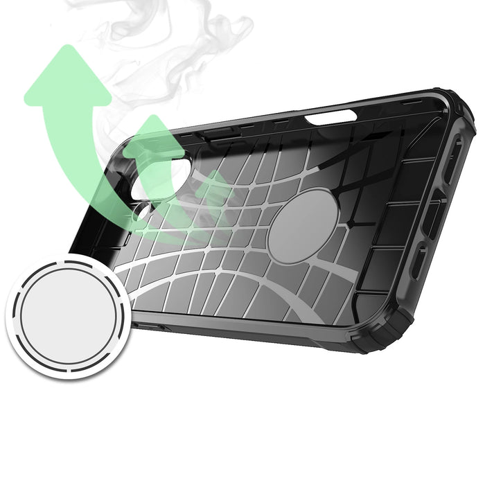 Hybrid Armor Case for iPhone 16e - Black