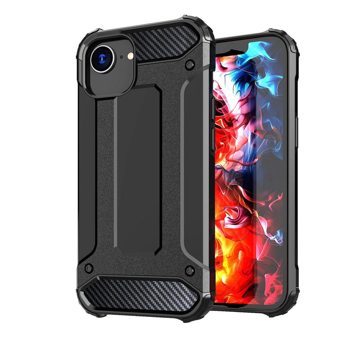 Hybrid Armor Case for iPhone 16e - Black