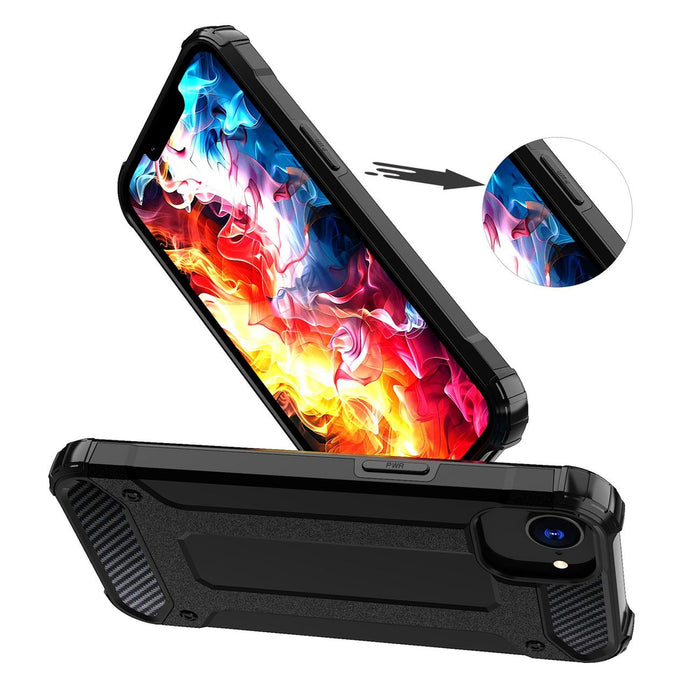 Hybrid Armor case for iPhone 16e / 17e - black