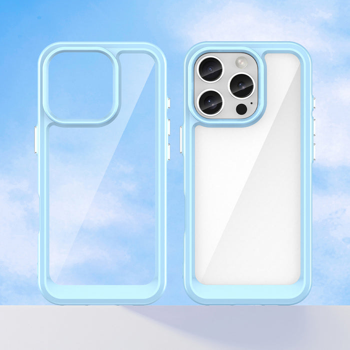 Outer Space Case for iPhone 16e / 17e with Flexible Frame - Blue