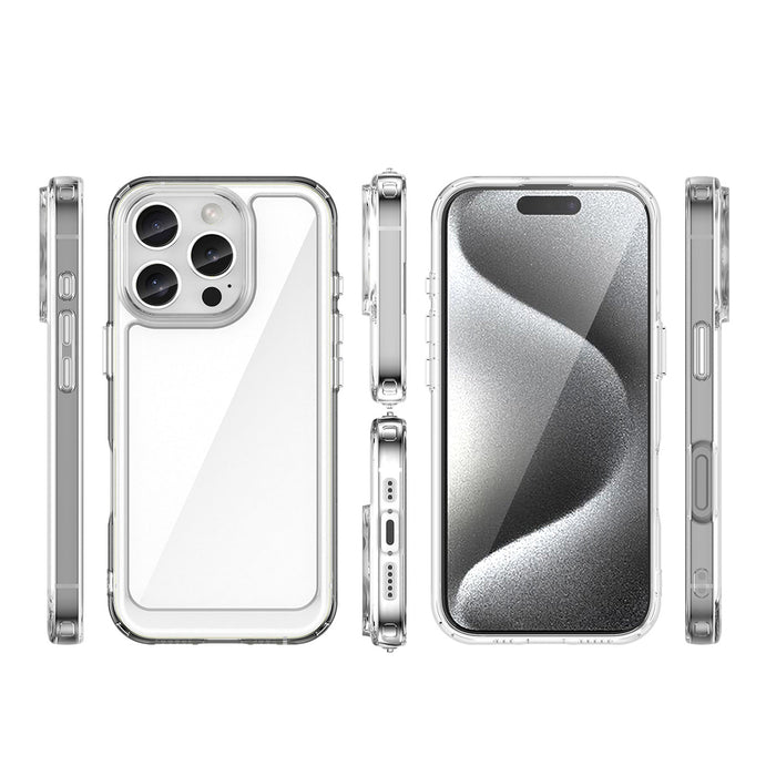 Outer Space Case for iPhone 16e / 17e Cover with Flexible Frame - Transparent
