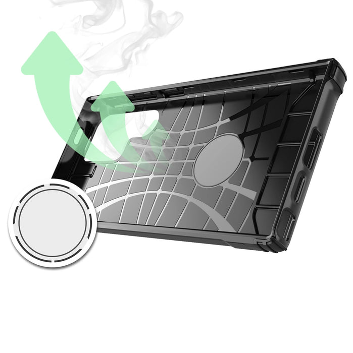 Hybrid Armor Case for Samsung Galaxy S25 Edge - Black