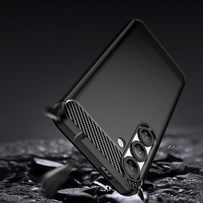 Carbon Case Flexible Silicone for Xiaomi 14T Pro - Black
