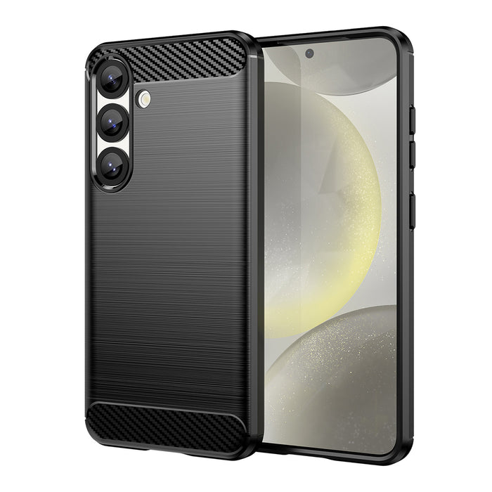 Carbon Case Flexible Silicone for Nothing Phone (3a) Pro - Black