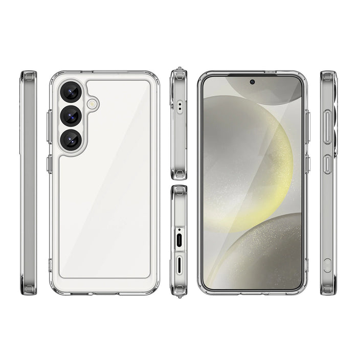 Outer Space Case with Gel Frame for Samsung Galaxy F06 5G - Clear
