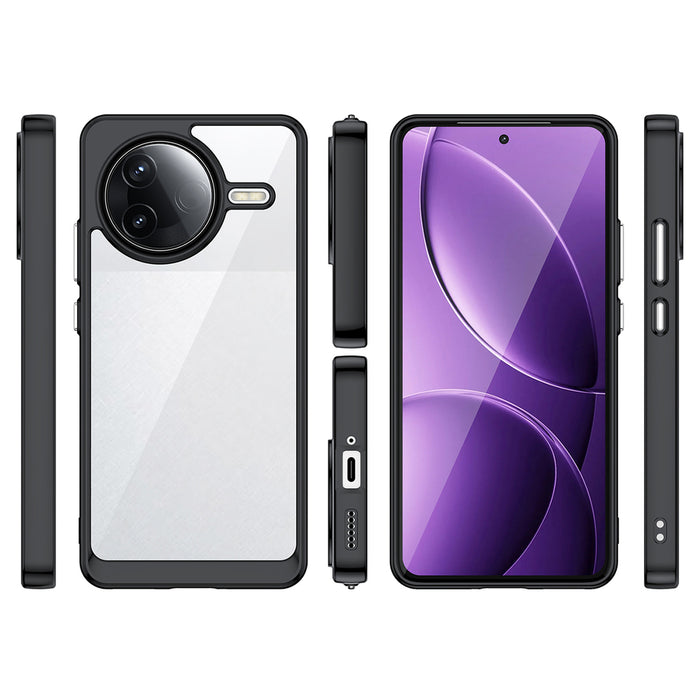 Outer Space Case with Gel Frame for Xiaomi Poco F7 Ultra - Black