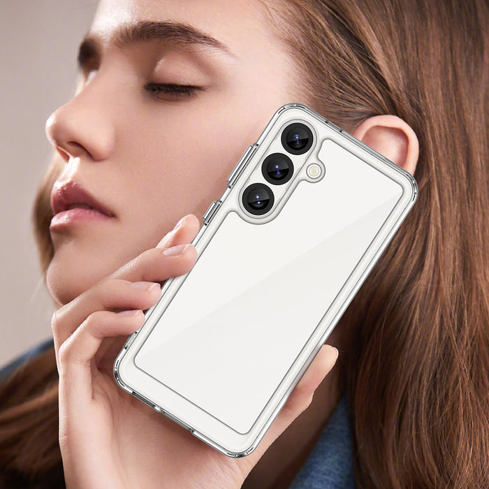 Outer Space Case with Gel Frame for Realme 14 5G - Transparent