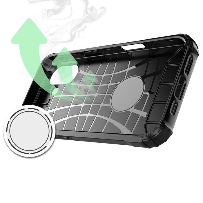 Hybrid Armor case for iPhone 17 - black