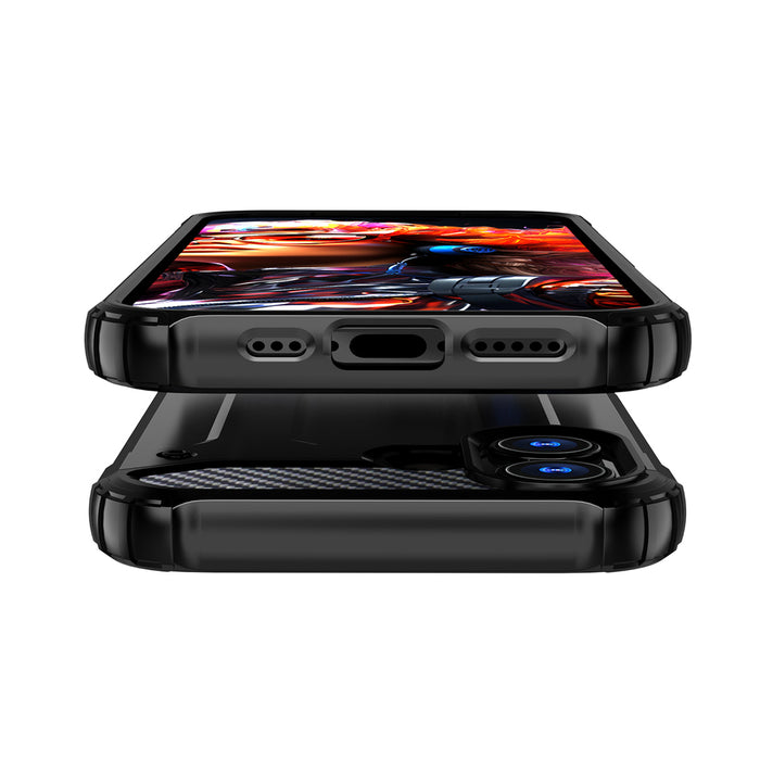 Hybrid Armor case for iPhone 17 - black