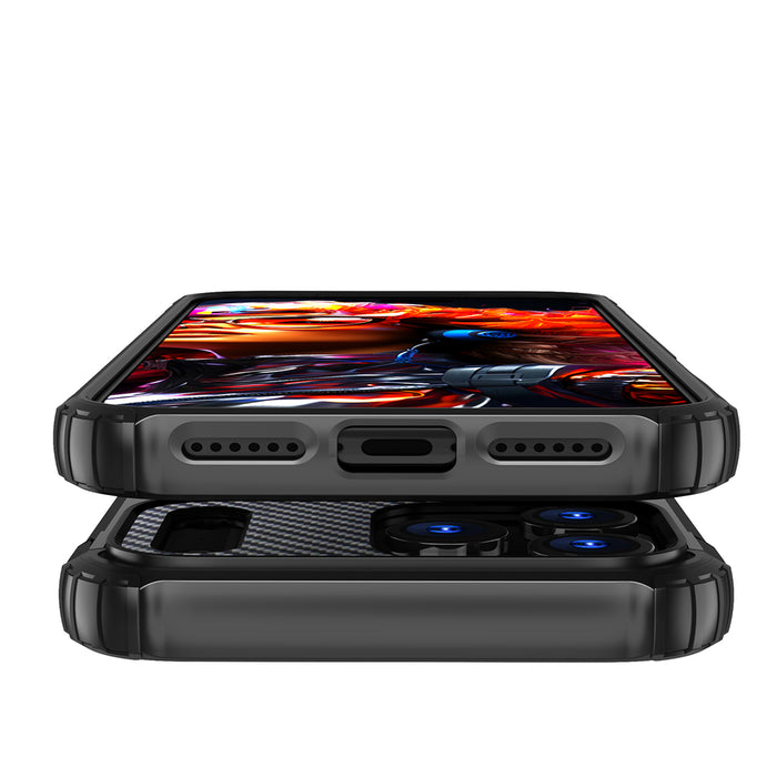 Hybrid Armor Case for iPhone 17 Pro - Black