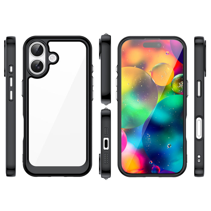 Outer Space iPhone 17 Case - Black Transparent