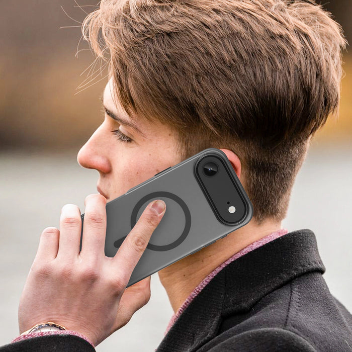 Magnetic Abrasive iPhone 17 Air Case Compatible with MagSafe - Matte Black