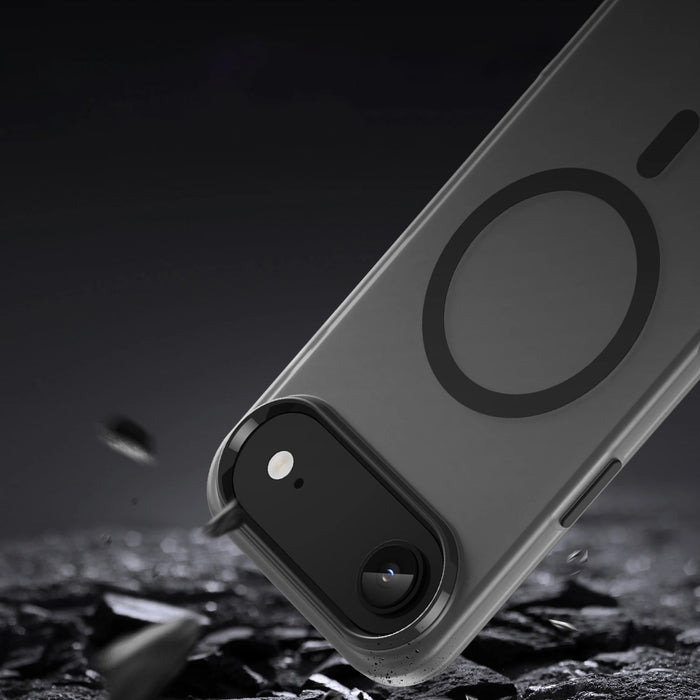 Magnetic Abrasive iPhone 17 Air Case Compatible with MagSafe - Matte Black