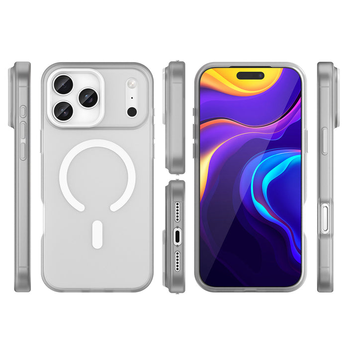 Magnetic Abrasive Case for iPhone 17 Pro Max Compatible with MagSafe - Matte White