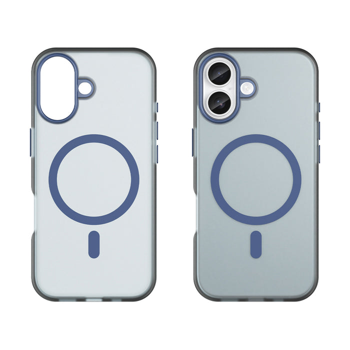 Magnetic Abrasive iPhone 17 Case Compatible with MagSafe - Matte Blue