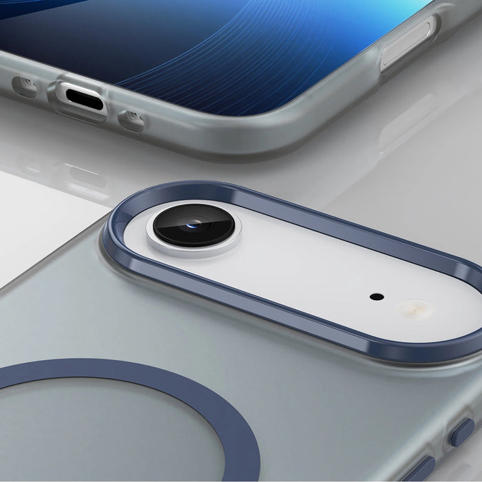 Magnetic Abrasive iPhone 17 Air Case Compatible with MagSafe - Matte Blue