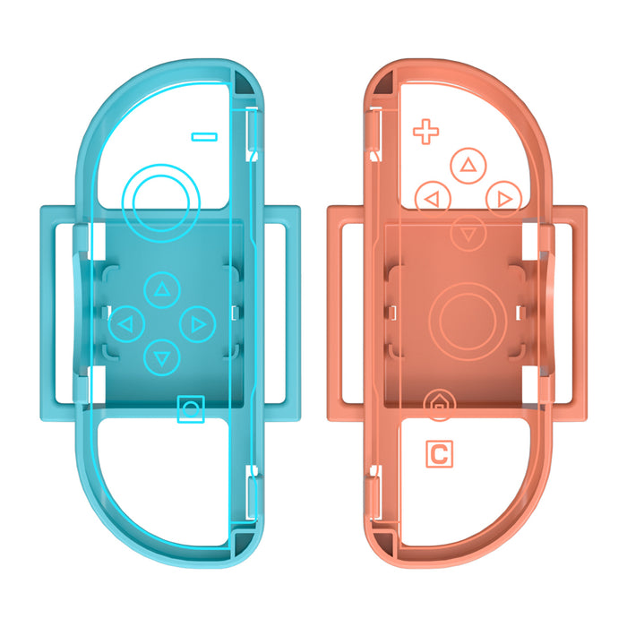 Nintendo Switch 15-in-1 Family Accessory Pack 2 - Orange and Blue Set