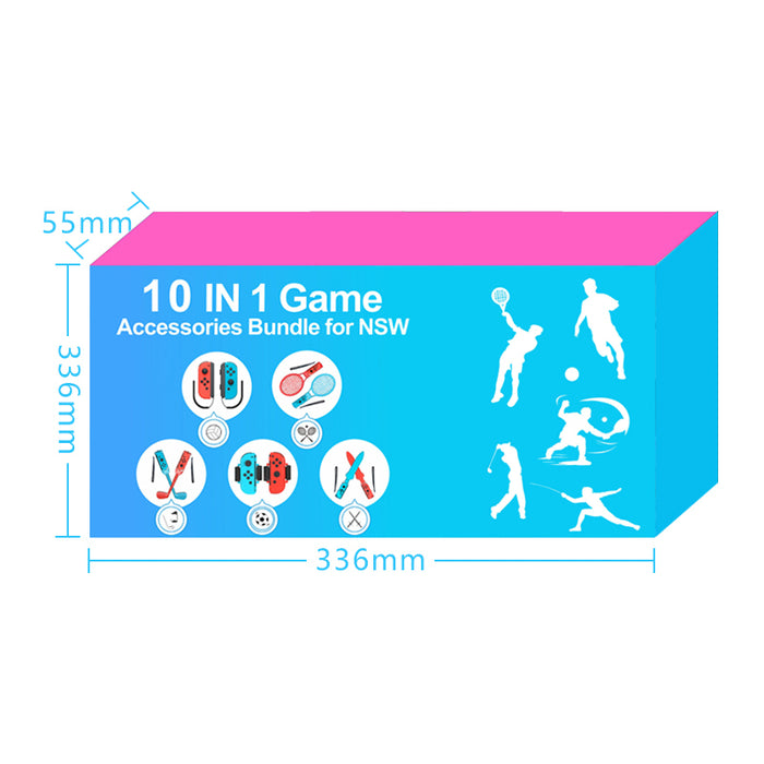 Nintendo Switch Sports 10-in-1 Family Accessory Pack - Red and Blue