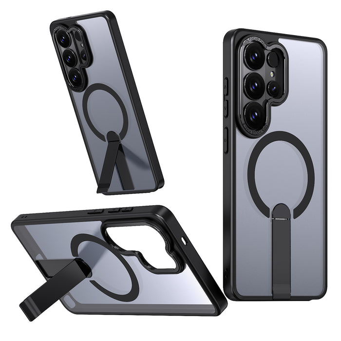 Hybrid Armor X Case for Samsung Galaxy S26 Ultra with Stand, Compatible with MagSafe - Black