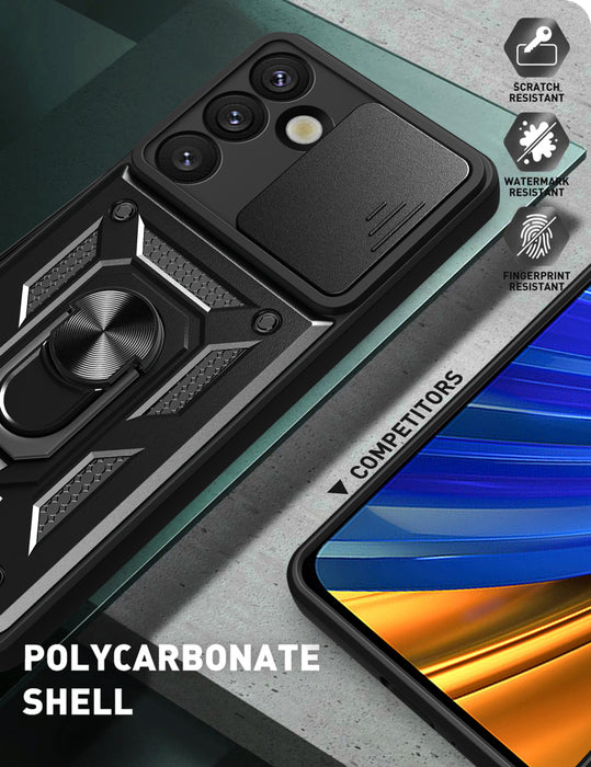 Hybrid Armor Camshield Case for Samsung Galaxy S26 Ultra - Black