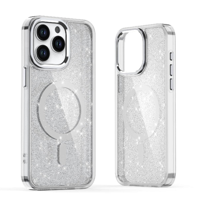 Glitter Case for Samsung Galaxy S26 Ultra, MagSafe Compatible - White