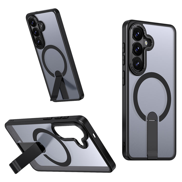 Hybrid Armor X Case for Samsung Galaxy A57 with Stand, Compatible with MagSafe - Black