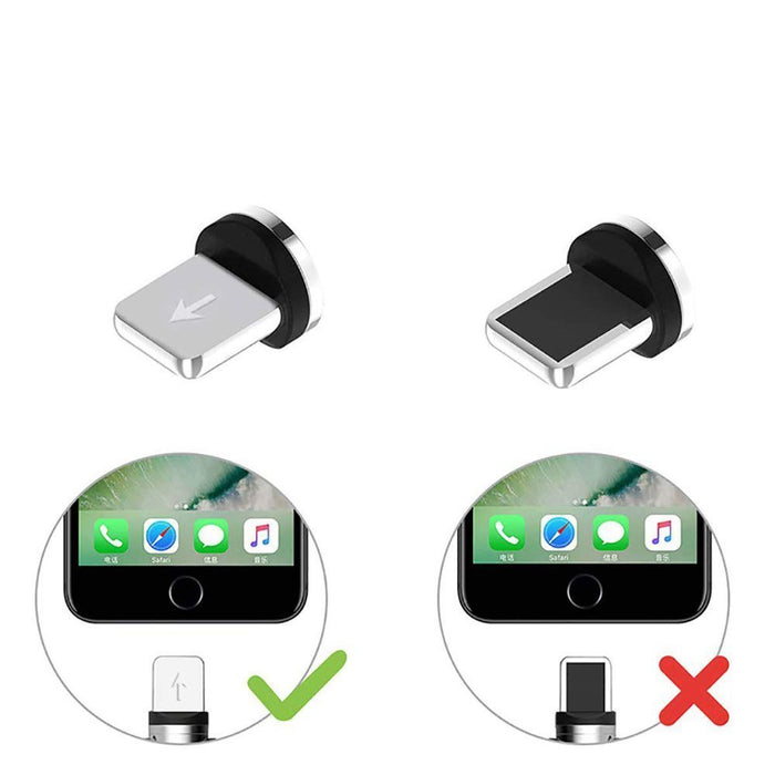 Plug adapter for magnetic USB Cable Lightning silver
