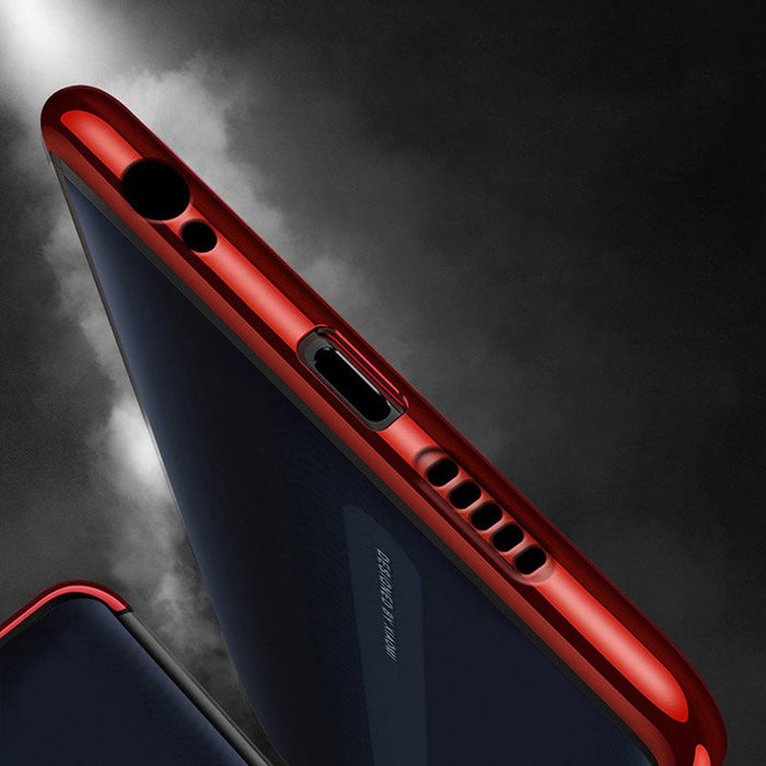 Clear Color Case Gel TPU Electroplating frame Cover for Xiaomi Redmi 8A black